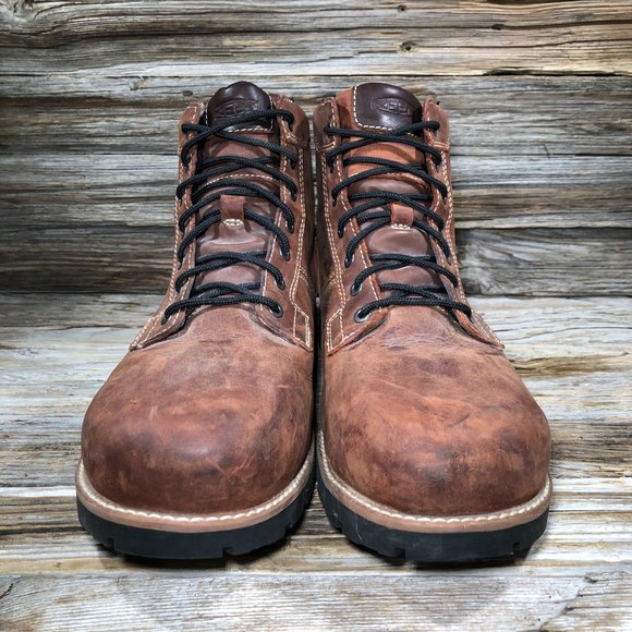 KEEN The 59 Steel Toe Mid Waterproof Boots Men 10 US Double Wide - Picture 3 of 11
